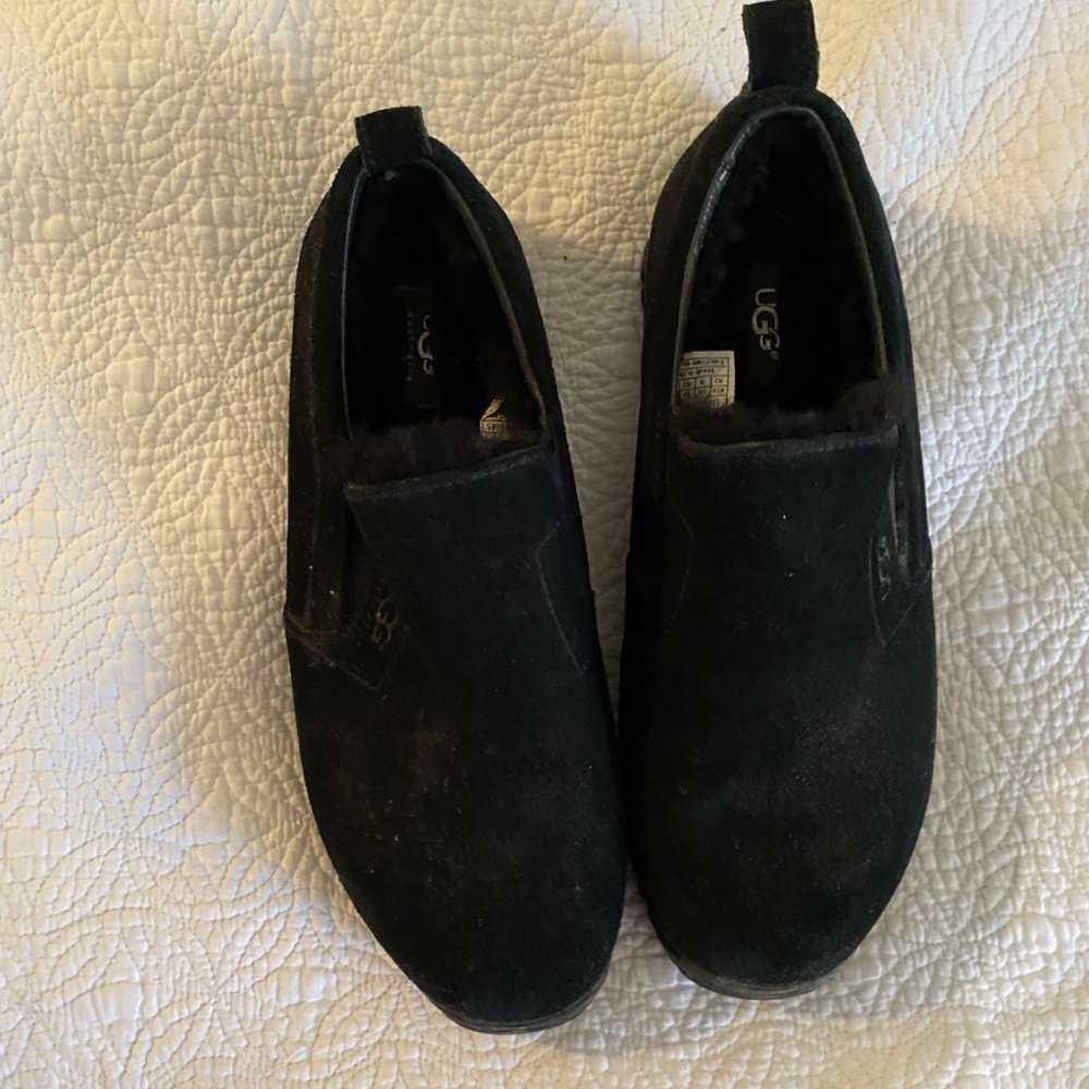 NWOT Ugg Black Slip On Shoes Women’s 11/Men’s 10?
